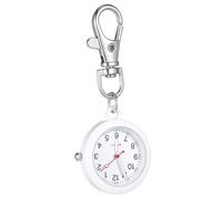 LIFKOME Orologio da Tasca Portatile da Infermiera in Metallo Gancio Resistente, Quadrante Grande e Movimento al Quarzo Preciso, Accessorio Decorativo Casual per Uso Sanitario Quotidiano