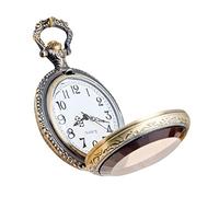 LIFKOME Orologio Da Tasca Retrò Con Movimento Al Quarzo Leggero E Portatile Per Amici Colleghi Design Del Quadrante Per Il Controllo