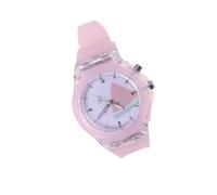 LIFKOME Orologio Luminosa Per Ragazzo Ragazza Plastica Colorata Design Creativo e Divertente Cinturino Comodo Per Ogni Occasione Colore Rosa Anguria Luminoso