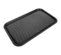 LIFKOME Padella per Barbecue in Ghisa 40x24,5 Cm Rivestimento Antiaderente, Piastra Grill Doppie Orecchie Portatile per Grigliare Pesce e Bistecca, Adatta per Feste All’aperto e Fornelli