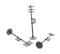 LIFKOME Pali Del Telegrafo in Plastica Per Decorazioni Di Micro Paesaggi Per Tavoli Da Sabbia Dimensioni Ridotte e Peso Leggero