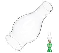 LIFKOME Paralume in Vetro Vintage per Lampada a Olio e Petrolio, Protettivo e Antivento, Forma Stufa Delicata per Illuminazione D'emergenza