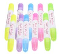 LIFKOME Penna Per La Pulizia Dello Smalto e Penne Solventi Per Manicure 10 Pezzi Ricaricabili Per Correggere Bordi Unghie Adatte a Saloni e Uso Domestico