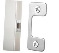 LIFKOME Piastra Protezione per Chiavistello Porta in Acciaio Inox Resistente Copri Scrocco con Finitura Lucida per Porte Esterne e Cancelli Facile Installazione per Sicurezza Casa e