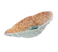 LIFKOME Piatto di Porcellana a Forma di Conchiglia Irregolare da 75 Pollici Piatto da Dessert Multifunzione e Vassoio per Frutta per Colazioni Fatte in Casa Cene Informali Ristoranti