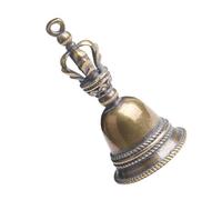 LIFKOME Portachiavi Natalizi in Ottone 2 Pezzi Campanellini Mini Decorazioni Natalizie Resistenti e Non Facili da Rompere per Addobbi Creativi e Fai da Te