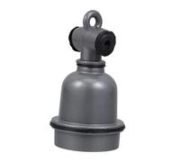 LIFKOME Portalampada E27 Ceramica Ottone Lega Alluminio Resistente All'esterno Vintage Supporto Sospensione Lampada Apparecchio Presa Esterna