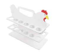 LIFKOME Portauova in Scatola Impilabile Per Cucina Organizzatore Di Uova Design A Tre Livelli Materiale Sicuro E Insapore Per Tavolo E Ripostiglio