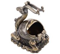 LIFKOME posacenere antivento posacenere per fumatori Porta di cenere di Light Brown