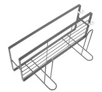 LIFKOME Scaffale Portaoggetti da Bagno Sopra Wc in Ferro Nero, Facile da Installare senza Foratura, Elegante e Pratico per Ottimizzare lo Spazio nel Bagno