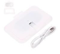 LIFKOME Scaldasalviette per Salviette Umidificate, Scaldasalviette Portatile USB per Bebé, Bianco, Pp, Temperatura Costante, Leggero, per Auto e Viaggio