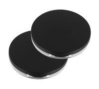 LIFKOME Scatola Da 2 Pezzi Scatola Di Polvere Sfusa Portacipria Con Specchio Soffio Da Viaggio Diviso Compatto Vuoto Per Il Trucco Custodia in Polvere Sciolta Piccolo Plastica Black