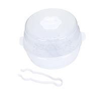LIFKOME Scatola Per Biberon A Microonde Contenitore Per Biberon Resistente in Materiale Abs Vaporiera Portatile Per Uso Domestico Ed Esterno