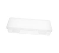 LIFKOME Scatola per Cancelleria Trasparente Contenitore Portatile per Penne Organizer Impilabile per Ufficio e Scuola Design Sicuro per Casa