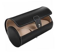 LIFKOME scatola per orologi in pelle schermi box orologi da uomo Astuccio kit smartwatch adornare cassa dell'orologio decorativa porta organizer per orologi Panno floccato Black