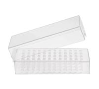 LIFKOME Scatola Portaoggetti Per Testine Di Rettifica Per Unghie 48 Fori Trasparente Custodia in Acrilico Organizer Espositore Manicure Per Conservazione e Trasporto Puntali Trapano Professionale