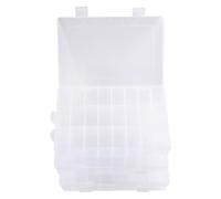 LIFKOME Scatole Plastica Trasparenti con Scomparti Rimovibili Contenitori Multifunzione per Gioielli Componenti Elettronici e Piccoli Accessori Organizer Leggero e Portatile