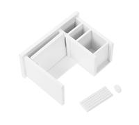 LIFKOME Scrivania Del Computer Della Casa Delle Bambole Banco Di Scuola Delle Bambole Piccoli Mobili Da Casa Delle Bambole Mini Mobili Di Simulazione Mini Bambola Mini Roba Stecca Bianca
