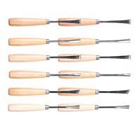 LIFKOME Set 12 Scalpelli per Legno Professionali per Intaglio e Scultura, Acciaio Resistente, per Artigianato Artistico e Principianti nel Lavoro del Legno