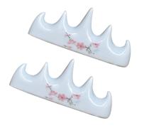 LIFKOME Set 2 Pezzi Porta Pennelli in Ceramica Bianco, Multifunzionale e Pratico per Calligrafia e Creazione di Disegni a Linea, Supporto per Pennini da Scrittura Stile Stili multipli