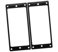 LIFKOME Set 2 Pezzi Telai Pickup Curvi Neri per Chitarra Elettrica a 7 Corde, Accessori di Ricambio per Pickup, Anelli di Montaggio Leggeri e Resistenti per Riparazioni e Sostituzioni