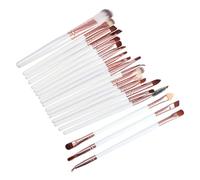 LIFKOME Set 20 Pennelli Trucco Professionali in Legno Per Viso, Occhi e Labbra, Pennelli Cosmetici Sintetici Per Fondotinta e Polvere, Kit Make up Completo Per Uso Quotidiano e Artisti Del Trucco