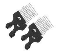 LIFKOME Set 4 Pettini per Chioma Afro per Chioma Afro in Acciaio Inox Punta Appuntita per Sezionamento Preciso Strumenti Professionali Saloni di Bellezza