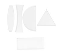 LIFKOME Set 5 Lenti Ottiche in Acrilico Concave e Convesse per Insegnamento di Fisica, Materiale Resistente, Diverse Forme per Esperimenti Scientifici in Classe