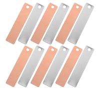 LIFKOME Set 6 Paia Strisce di Rame e Lamiera di Zinco per Esperimenti Batterie alla Frutta Materiali Didattici per Laboratorio Scientifico Scolastico Kit Compatto per Attività Educative