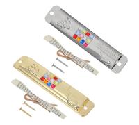 LIFKOME Set da 2 Mezuzah Religiose in Metallo retrò, Decorazione per Porta D’Ingresso con Pergamena, Ornamento Giudaico per Casa e Spazi Sacri, con Fori per Montaggio Facile