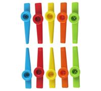 LIFKOME Set di 10 Kazoos in Plastica per Ragazzo Ragazza, Strumento Musicale Facile da Suonare Design Professionale e Superficie Liscia, per Feste e Attività Musicali Colore Casuale