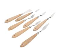 LIFKOME Set Di Raschietti Per Vernice in Acciaio Inossidabile 7 Pezzi Piatti Per Vernici Artistiche E Tecniche Miste