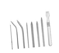 LIFKOME Set di Strumenti per Intrecciare Paracord 9 in 1 Ago per Allacciatura Utensile in Metallo per Lisciare con Scatola di Stoccaggio B