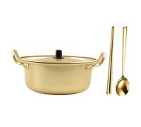 LIFKOME Set per ramen pentola piccolo cuociramen istantaneo strumento delle tagliatelle pasta cuociriso ramen alluminio D'oro