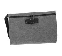 LIFKOME Soldi con Serratura Combinazione Organizer Compatto con Rivestimento Carbonio per Ufficio e Attività All Aperto Colore Grigio Scuro
