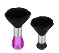 LIFKOME Spazzola per Chioma da Barbiere 2 Pezzi per Pulizia Collo Manico Piccolo Ergonomico Set Portatile per Uso Salone e Casa Testina Delicata sulla Pelle Facile da Pulire Chioma