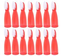 LIFKOME Spazzolini da Denti Portatili Rossi per Strutture di Sicurezza e Prigioni, 20 Pezzi in Plastica, Dimensioni Mini per Igiene Orale Sicura e Pratica