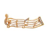LIFKOME Spilla Di Musica D'onda Chiave Spille Maglione Musicale Donne Ragazze Spille Con Note Musicali Otomatone Bag Spece Perni Del Dell'abbigliamento Lega (ferro) Golden