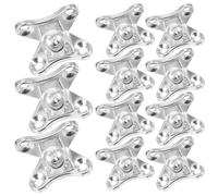 LIFKOME Staffe Angolari a Farfalla e Finitura Resistente allo Sbiadimento Set 12 Pezzi in Lega di Zinco Argento, Design per Supporto Mensole, Facile Smontaggio per Armadi e Pannelli