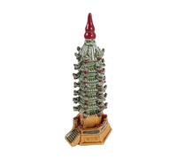LIFKOME Statua Torre Wenchang in Ceramica Colorata Architettura Cinese Feng Shui per Casa e Ufficio Scultura Miniatura per Decorazione Scrivania e Libreria