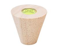 LIFKOME Strumento per Modellare Bordi Ceramica con Indicatore di Livello a Bolla Cono in Legno per Rifinire Tazze e Teiere Accessori per Ceramisti Principianti e Artisti