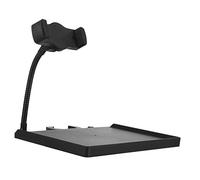 LIFKOME Supporto Per Microfono Con Morsetto Vassoio Regolabile 20x14cm in Plastica Resistente, Porta Scheda Audio e Telefono Per Trasmissione in Diretta e Streaming Live