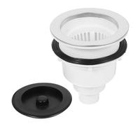 LIFKOME Tappo Scarico Lavello in Acciaio Inossidabile con Filtro Capelli per Lavabo Ceramico da Parrucchiere Scarico Shampoo Facile da Installare e Pulire per Letto Shampoo per