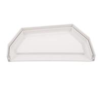 LIFKOME Tappo Terminale per Grondaia in Pvc Bianco Design Semplice e Pratico, Doppio Cappuccio Laterale per Installazione Facile, per Protezione Grondaie