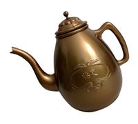 LIFKOME Teiera Cinese Vintage in Plastica Riutilizzabile 2,5l, Mini Teiera Leggera Portatile per Tè e Zuppe Calde, Bollitore Ergonomico per Uso Domestico e Regalo Inaugurazione Casa