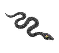 LIFKOME Toppa Termoadesiva Serpente con Strass Glitter Appliqué in Tessuto per Abbigliamento Borse e Scarpe Patch Cucito DIY per Abiti e Accessori Moda