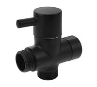 LIFKOME Valvola Deviatore Doccia in Nero Ingresso Uscite Adattatore Rapido Per Soffione e Rubinetto Deviatore Miscelatore Per Bagno Con Design Moderno e Funzionamento Fluido