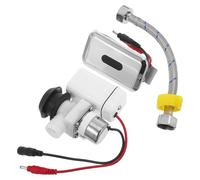 LIFKOME Valvola di Scarico Wc con Sensore Infrarossi Automatico per Orinatoio Completo da Parete con Meccanismo di Scarico Igienico e Risposta Veloce per Bagni Pubblici e Commerciali