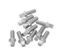 LIFKOME Viti per Tamburo M6x15mm Set da 10 Pezzi per Hardware di Montaggio Batteria, Viti per Percussioni e Strumenti a Percussione Fissaggio Sicuro per Kit Batteria Elettronica