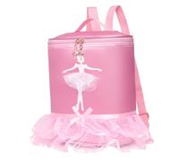 LIFKOME Zaino per Danza Classica in Nylon Resistente, Borsa da Ballo Regolabile per Ragazze, Zaino per Ragazzo Ragazza Adatto a Scuola, Viaggi e Shopping, Motivo Carino Rosa Piccolo